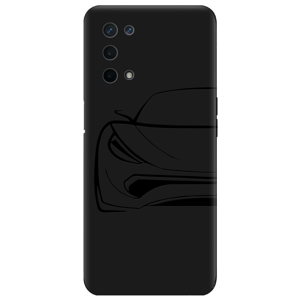 Чехол для Oppo Oppo A93 5G черный матовый soft touch Sport Car - фото 1