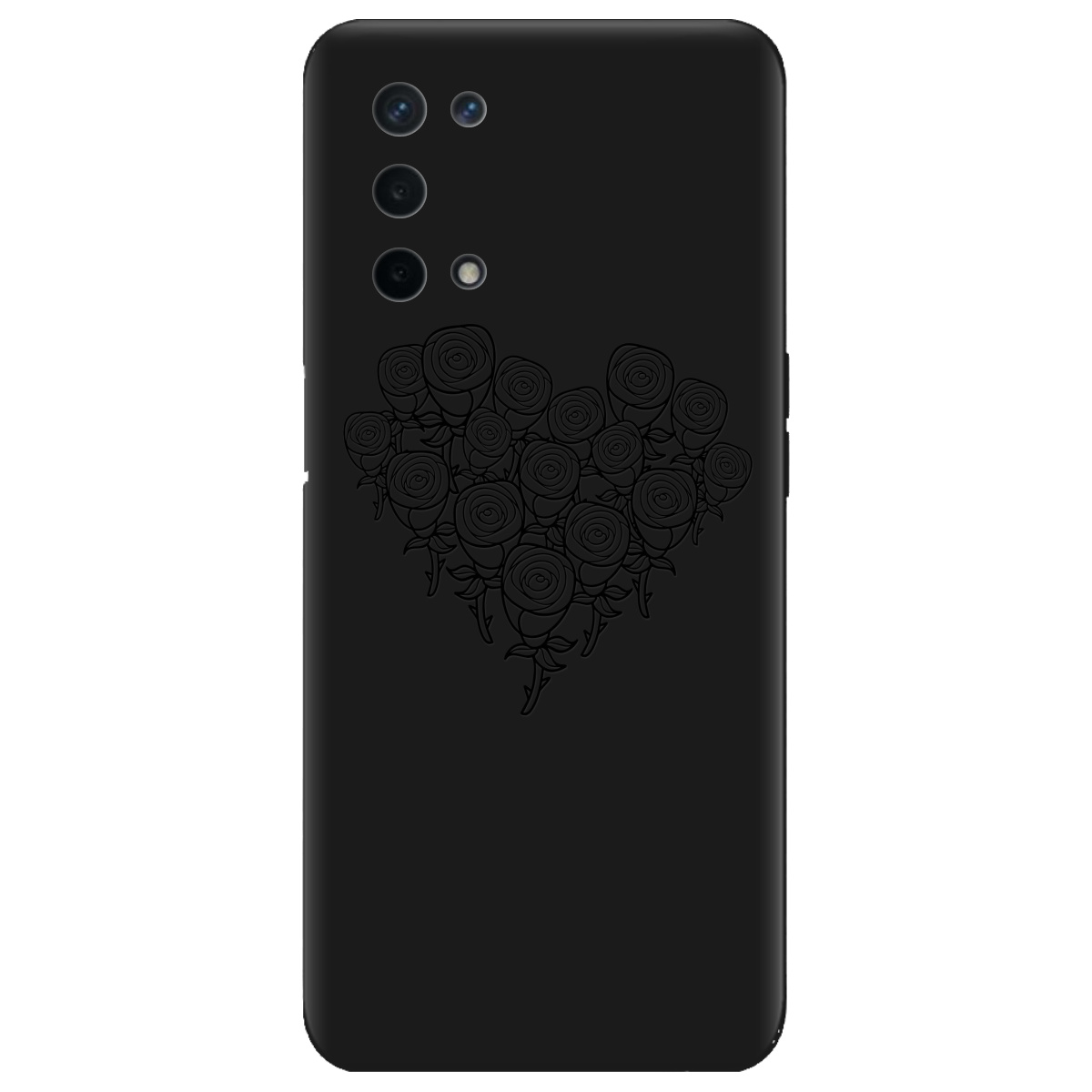 Чохол для Oppo Oppo A93 5G чорний матовий soft touch Love - фото 1