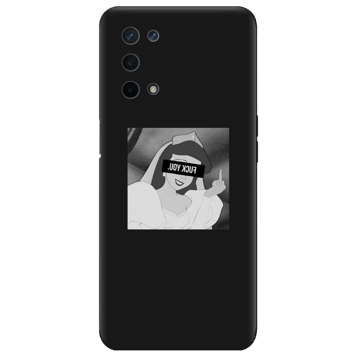 Чехол для Oppo Oppo A93 5G черный матовый soft touch You - фото 1