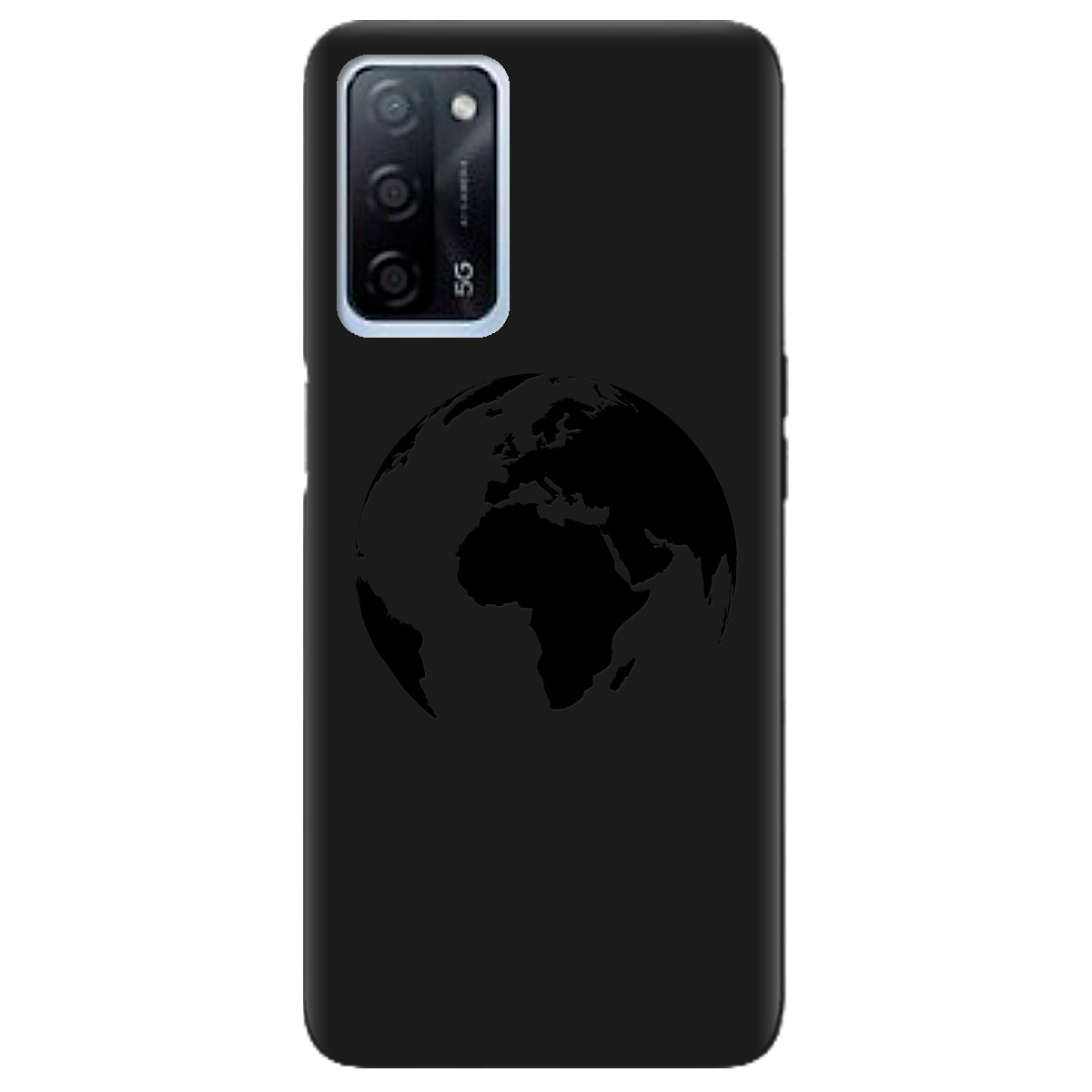 Чохол для Oppo A55 5G чорний матовий soft touch Planet - фото 1