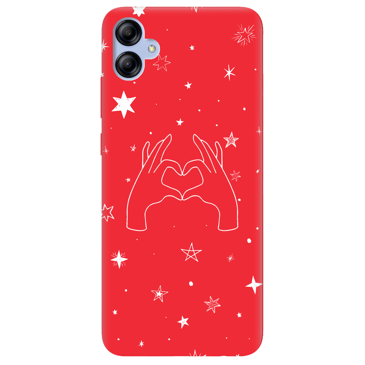 Чехол для Samsung Galaxy A04e ярко-красный матовый soft touch Create - фото 1