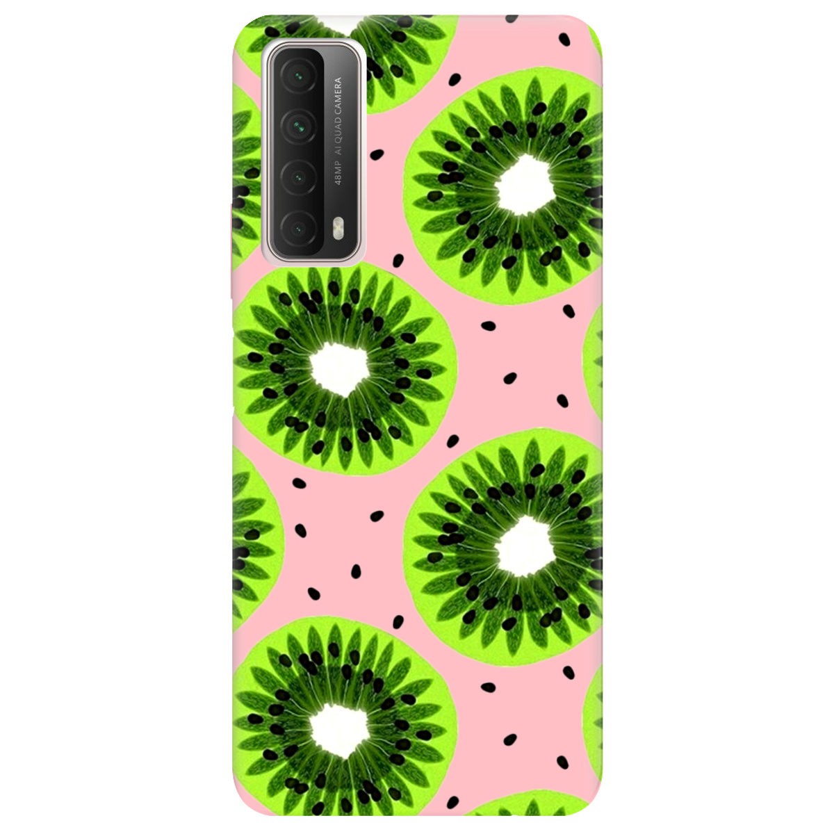 Чехол для Huawei P Smart 2021 нежно-розовый матовый soft touch Kiwi - фото 1