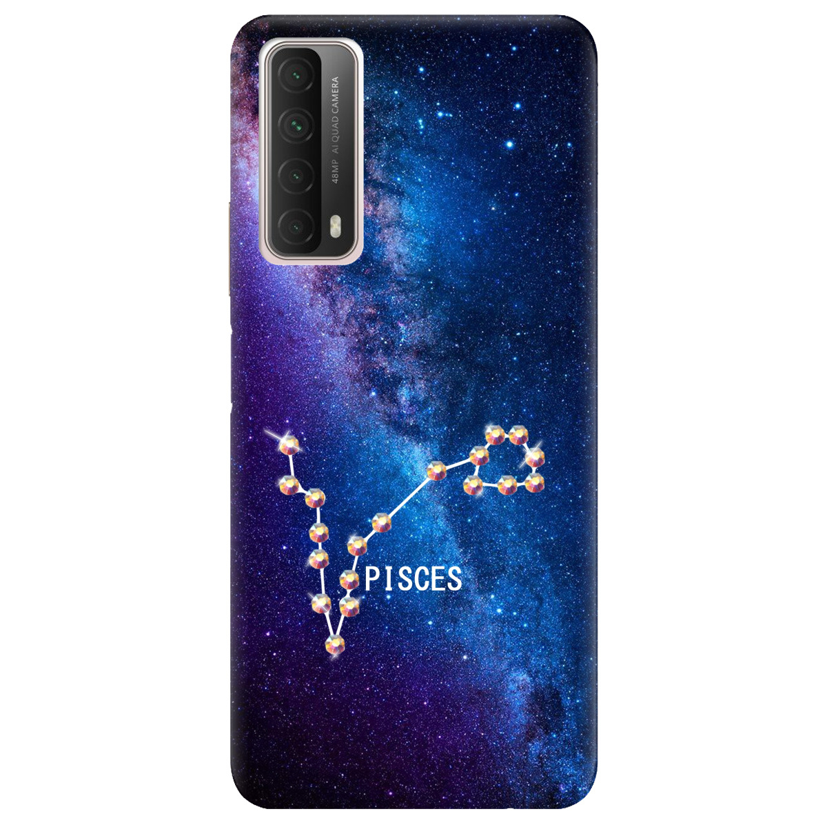 Чохол для Huawei P Smart 2021 Pisces (Риби) зі стразами - фото 1