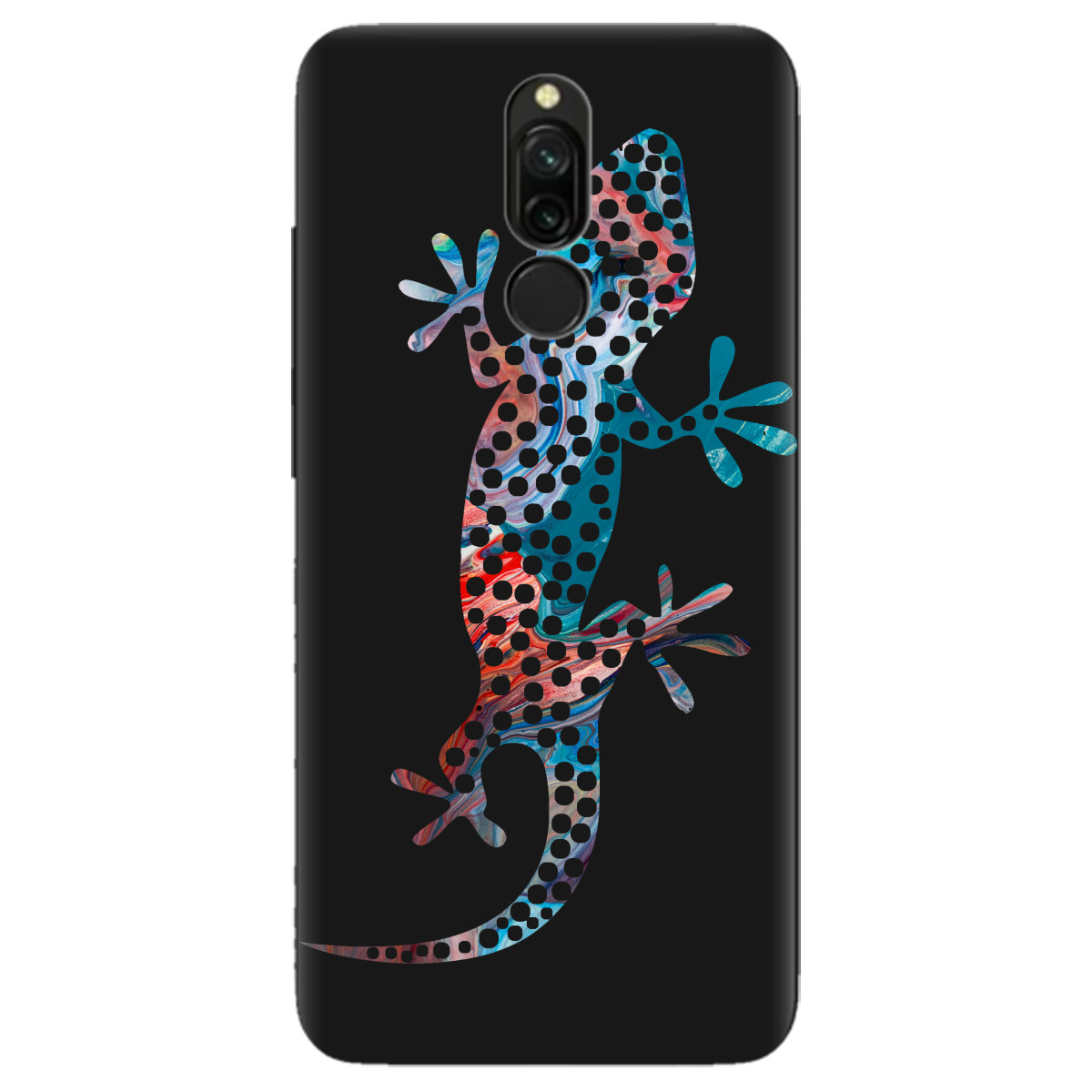 Чехол для Xiaomi Redmi 8 черный матовый soft touch Chameleon - фото 1