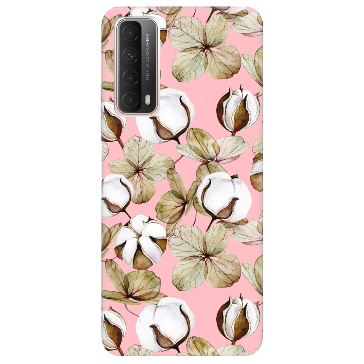 Чехол для Huawei P Smart 2021 нежно-розовый матовый soft touch Бавовна - фото 1