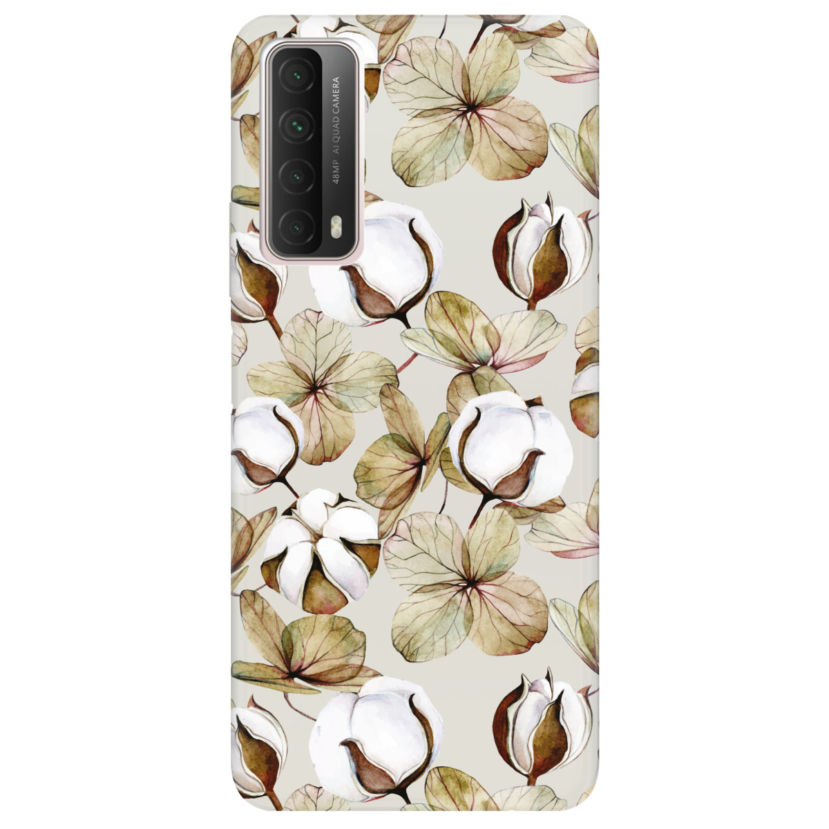 Чехол для Huawei P Smart 2021 полупрозрачный матовый soft touch Бавовна - фото 1