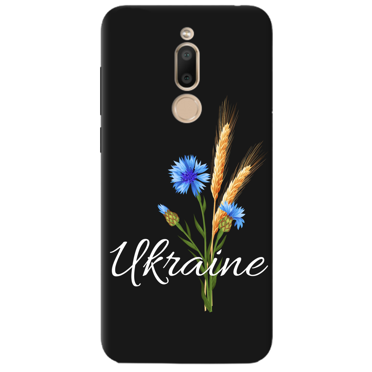 Чехол для Meizu M6T черный матовый soft touch Незалежна Україна - фото 1