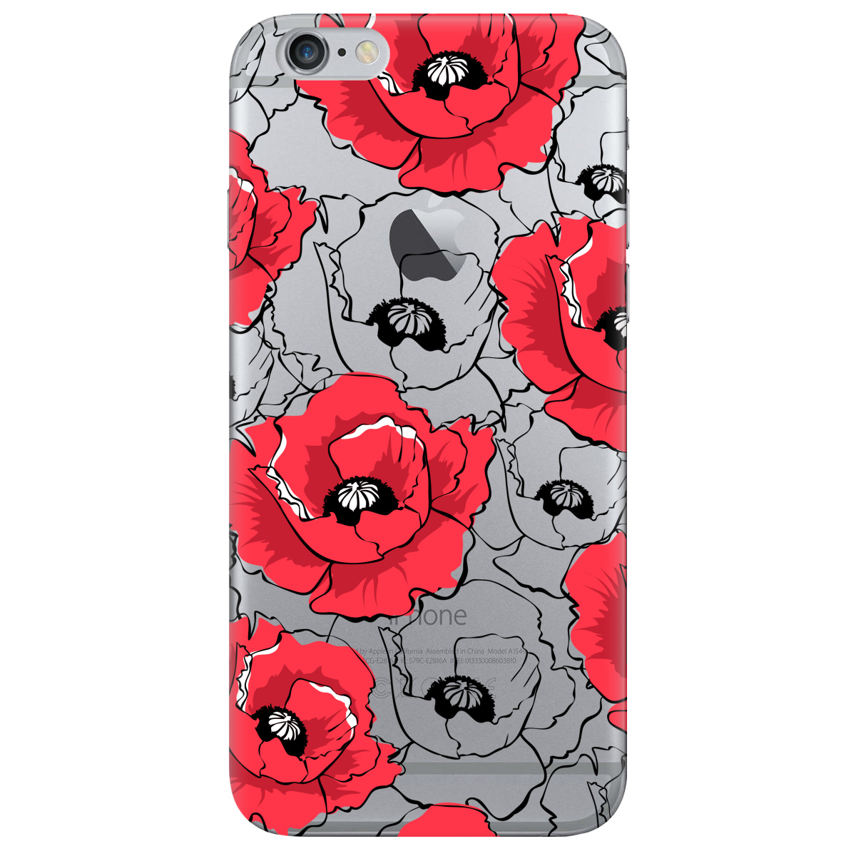 Чехол для Apple iPhone 6 / 6S Red poppy - фото 1