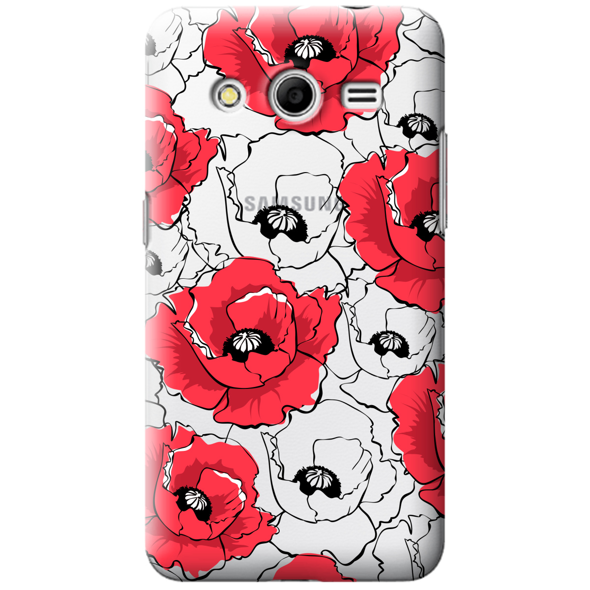 Чехол для Samsung Galaxy Core 2 G355H Red poppy - фото 1