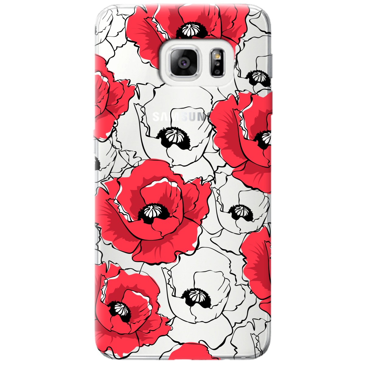 Чехол для Samsung Galaxy S6 Red poppy - фото 1