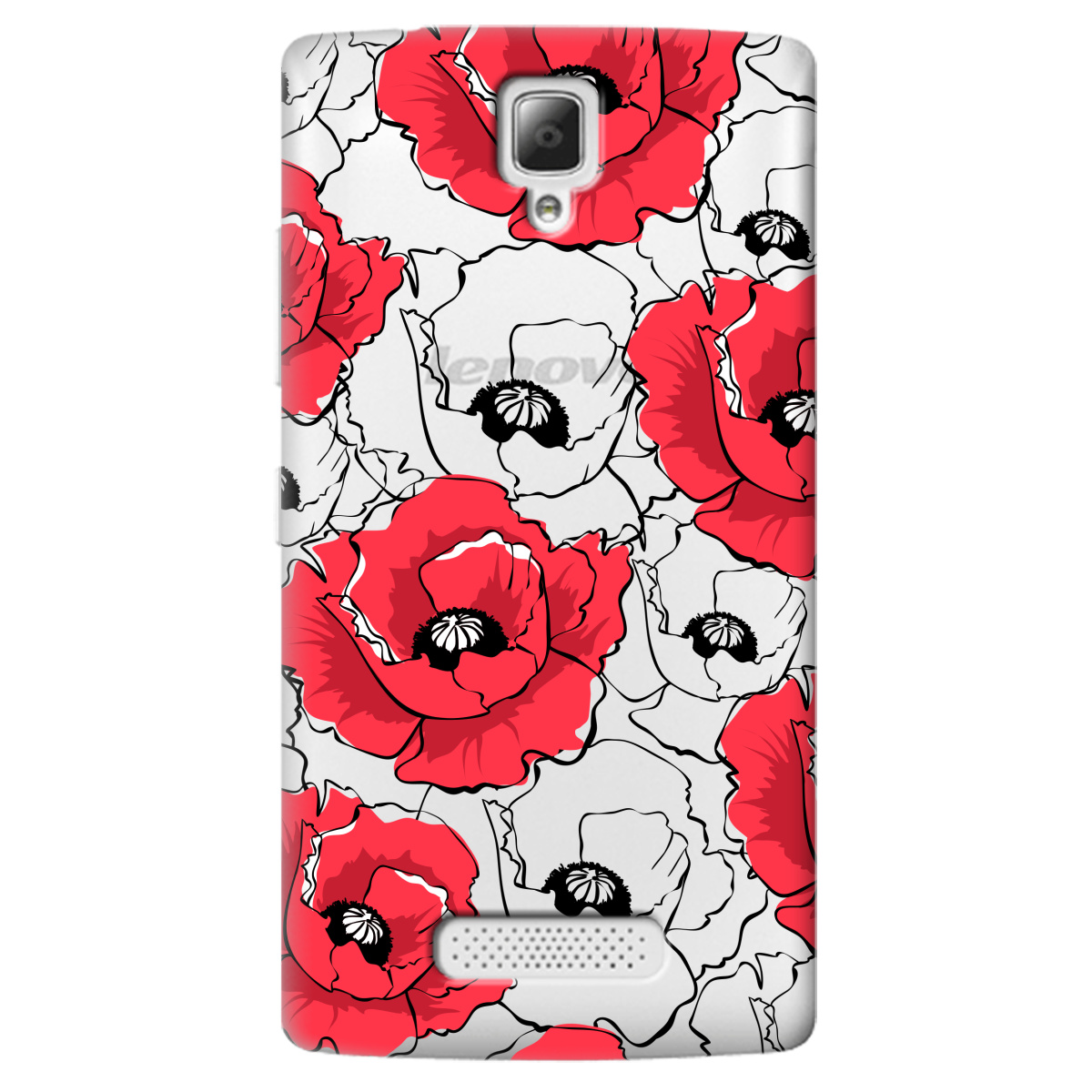 Чехол для Lenovo A2010 Red poppy - фото 1