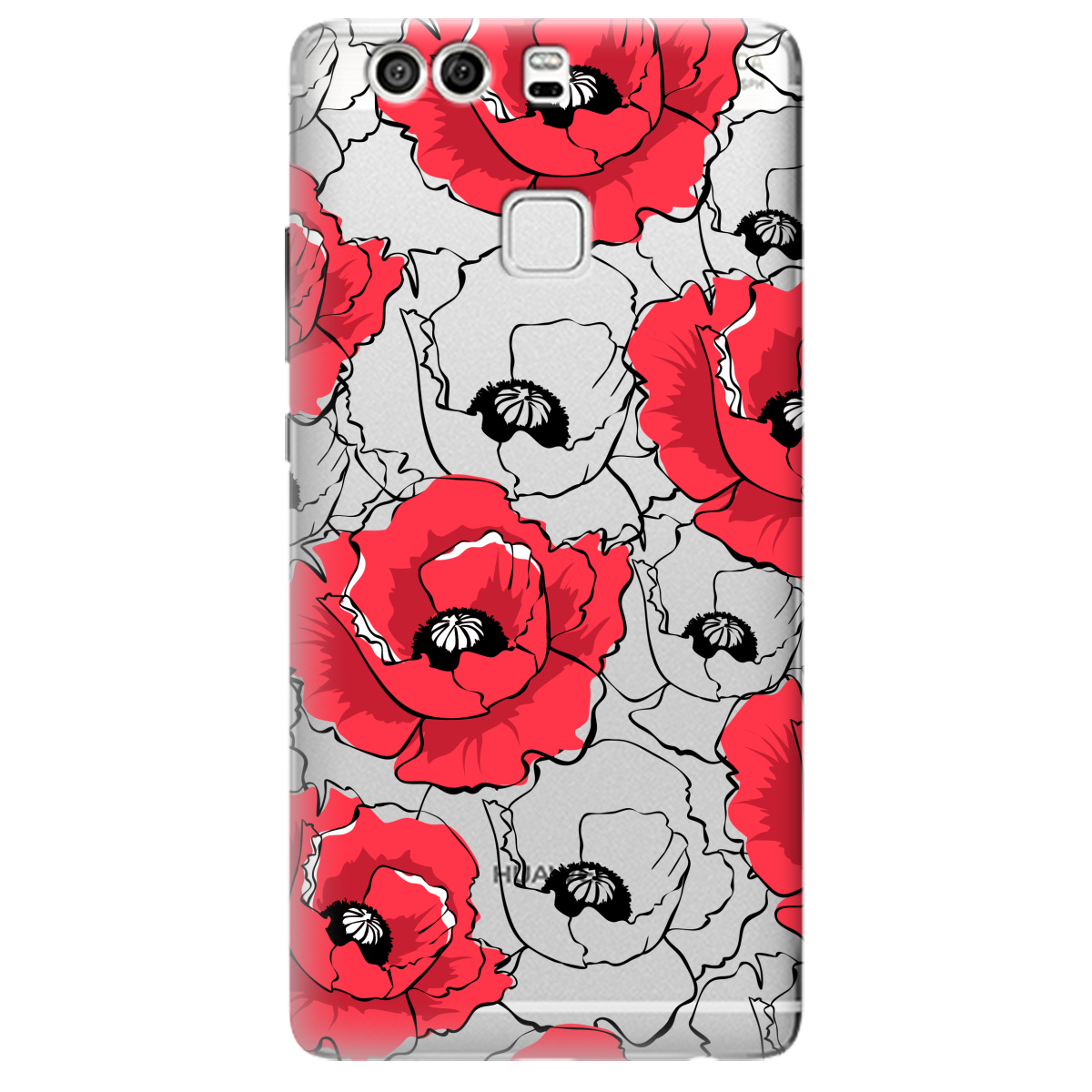 Чохол для Huawei P9 Red poppy - фото 1