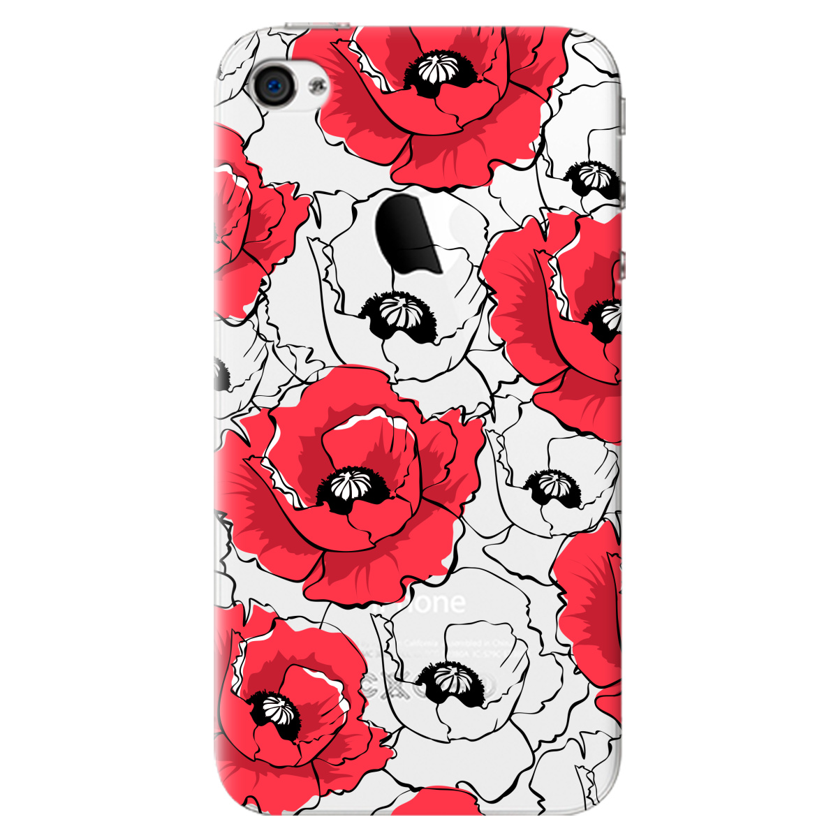 Чехол для Apple iPhone 4 / 4S Red poppy - фото 1