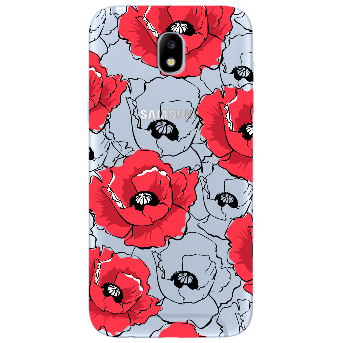 Чехол для Samsung Galaxy J5 2017 Red poppy - фото 1