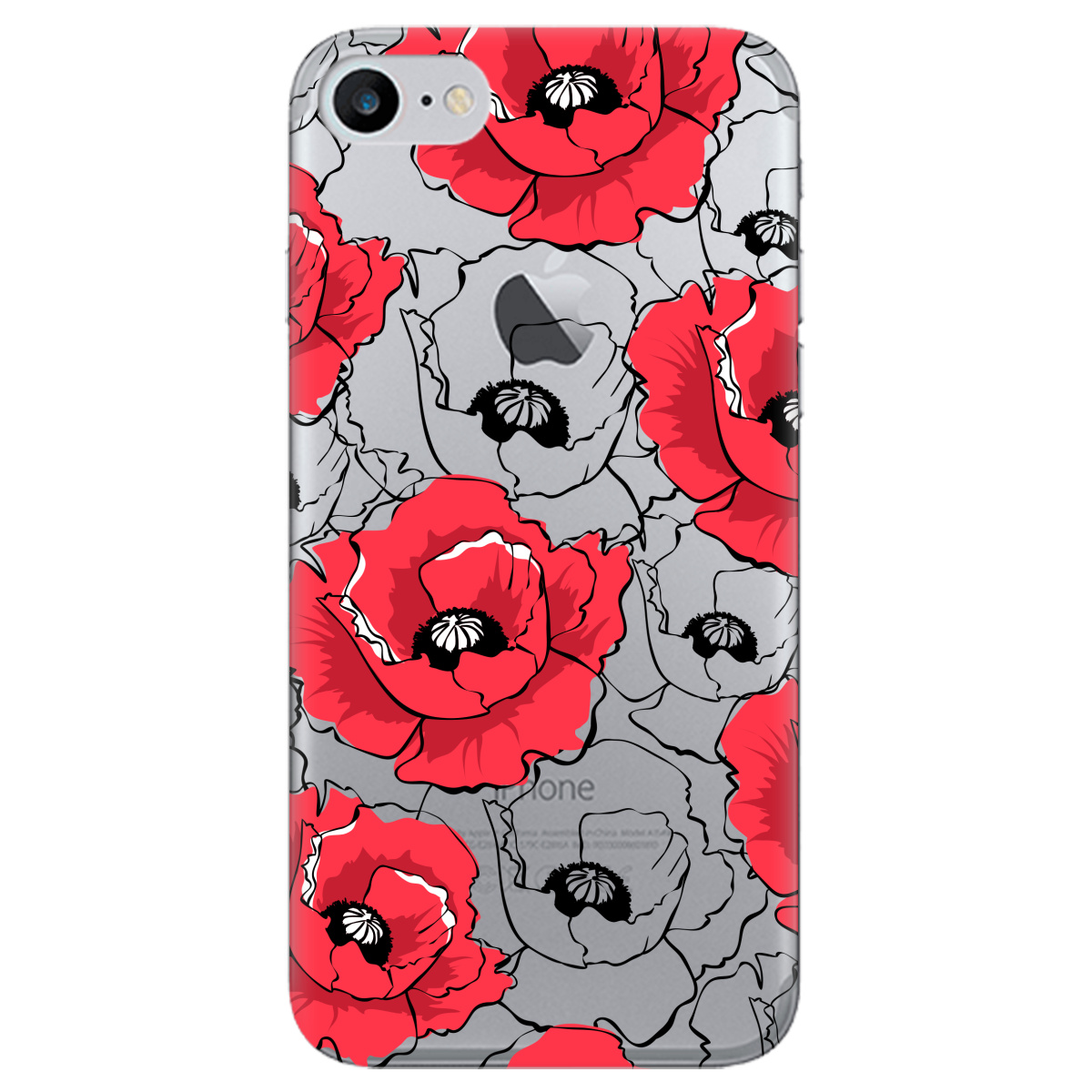 Чехол для Apple iPhone 8 Red poppy - фото 1
