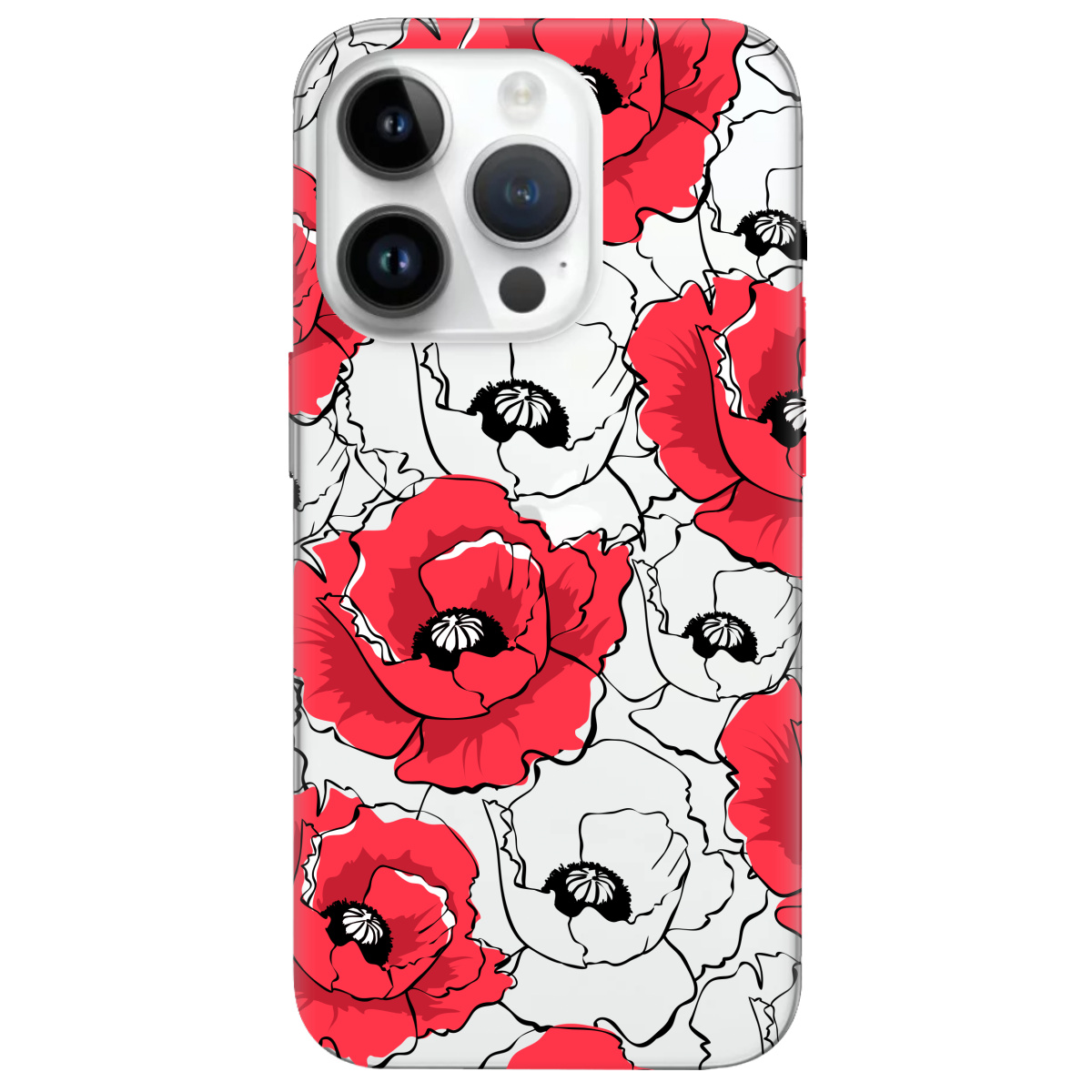 Чехол для Apple iPhone 14 Pro Red poppy - фото 1