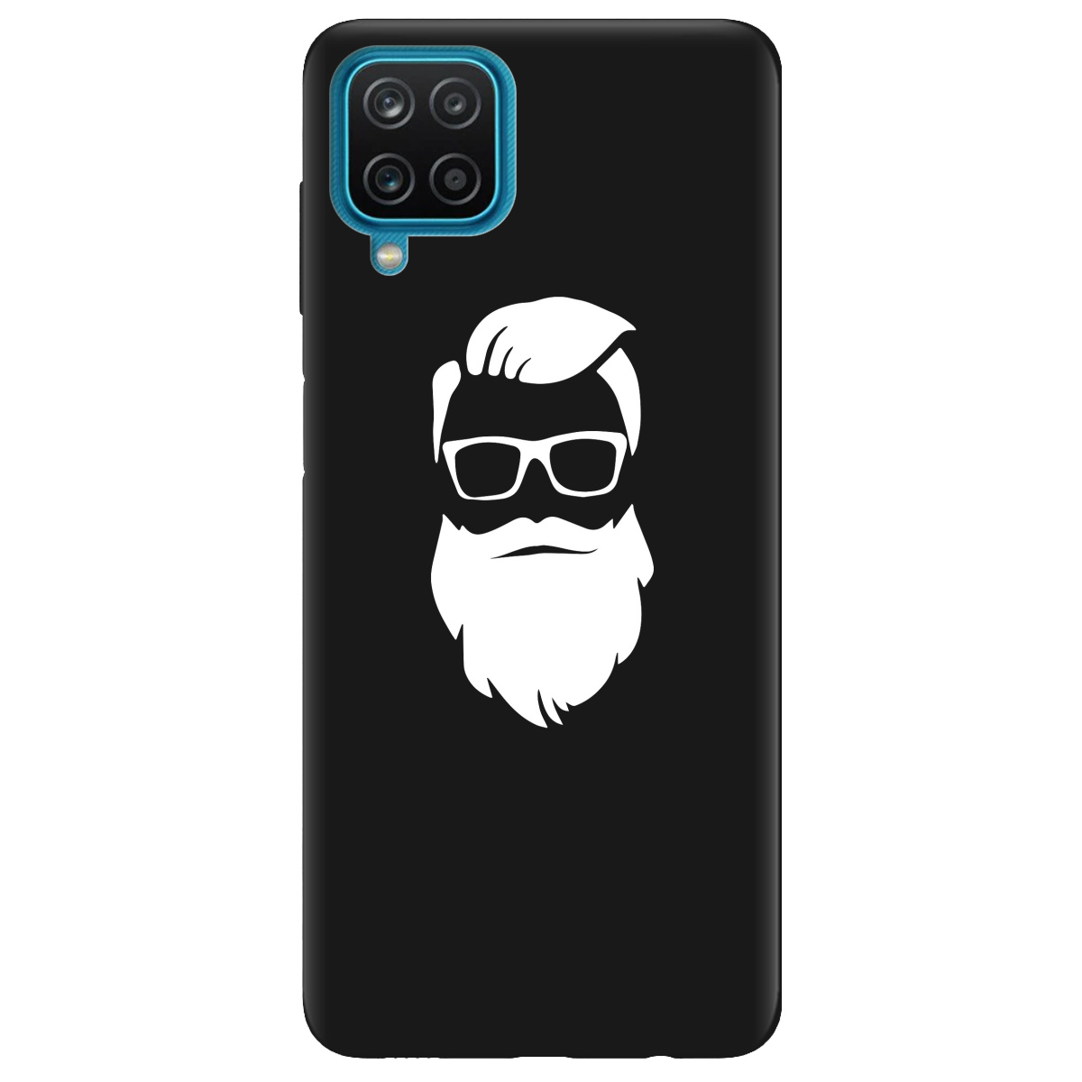 Чохол для Samsung Galaxy A12 5G чорний матовий soft touch Beard - фото 1