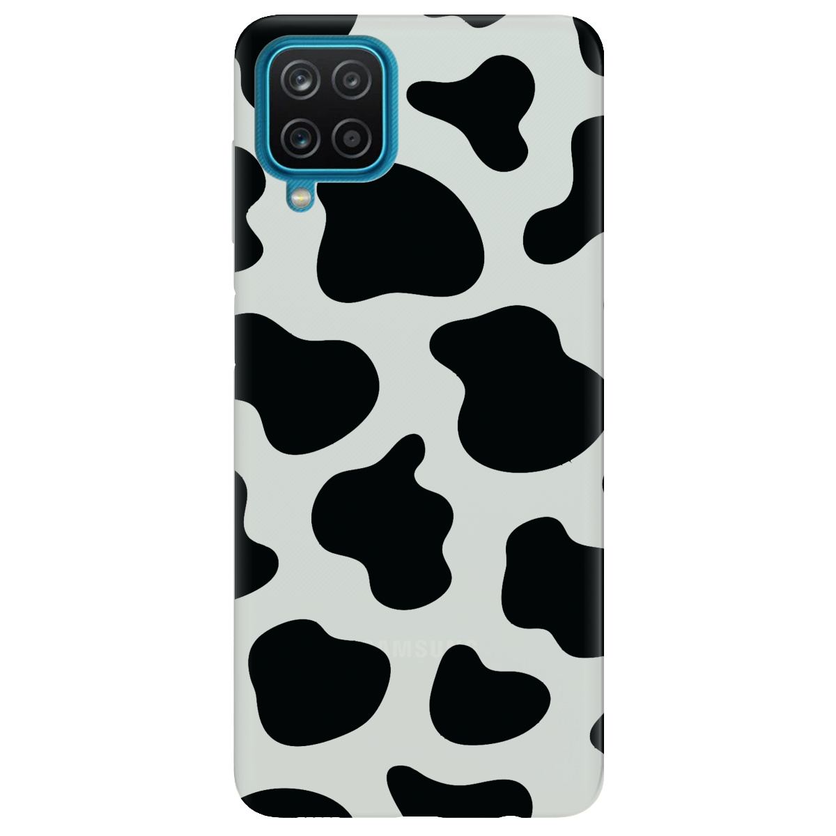 Чехол для Samsung Galaxy A12 5G полупрозрачный матовый soft touch Cow - фото 1