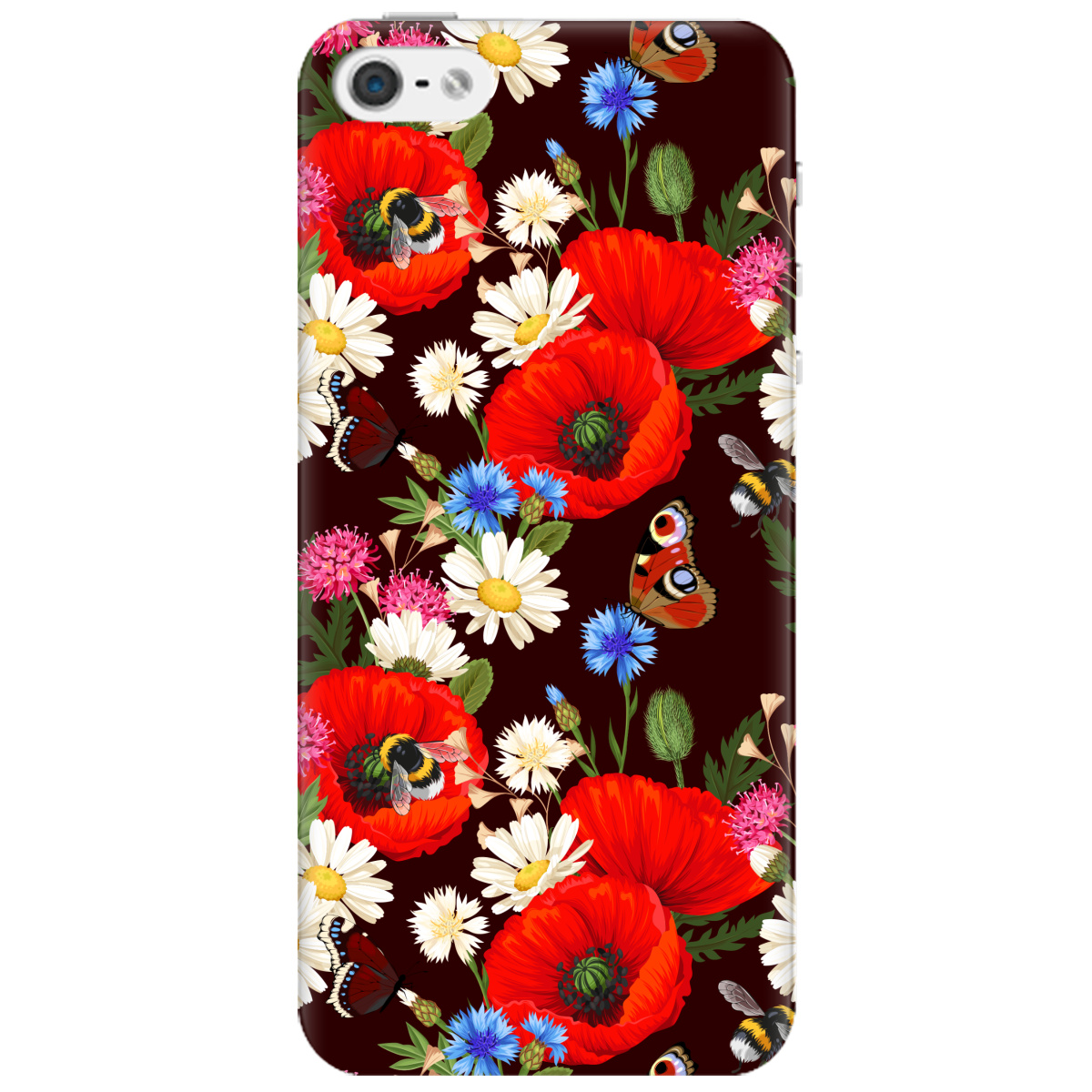 Чехол для Apple iPhone 5 / 5S Лугові квіти - фото 1