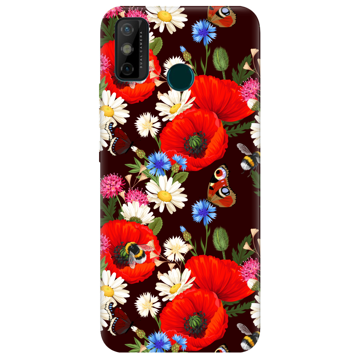 Чехол для Tecno Spark 6 Go Лугові квіти - фото 1