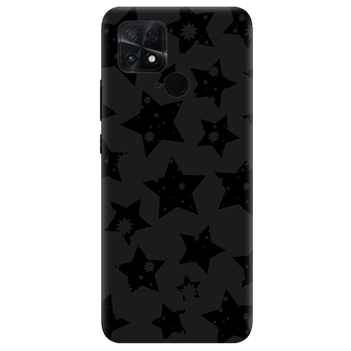 Чехол для Xiaomi Poco C40 черный матовый soft touch Black Star - фото 1
