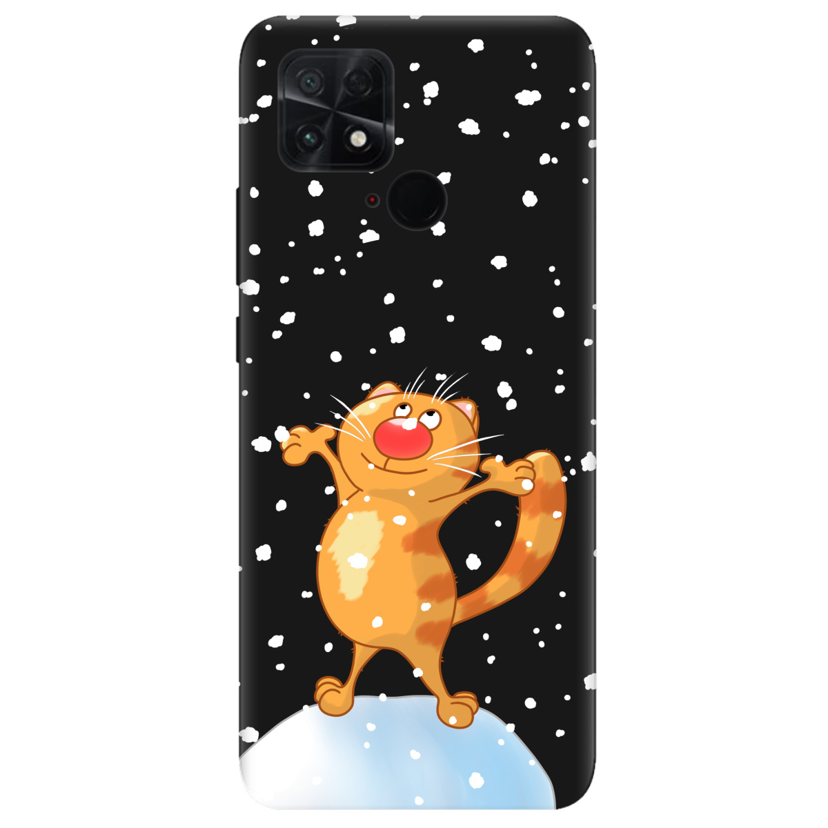 Чехол для Xiaomi Poco C40 черный матовый soft touch By Happy - фото 1