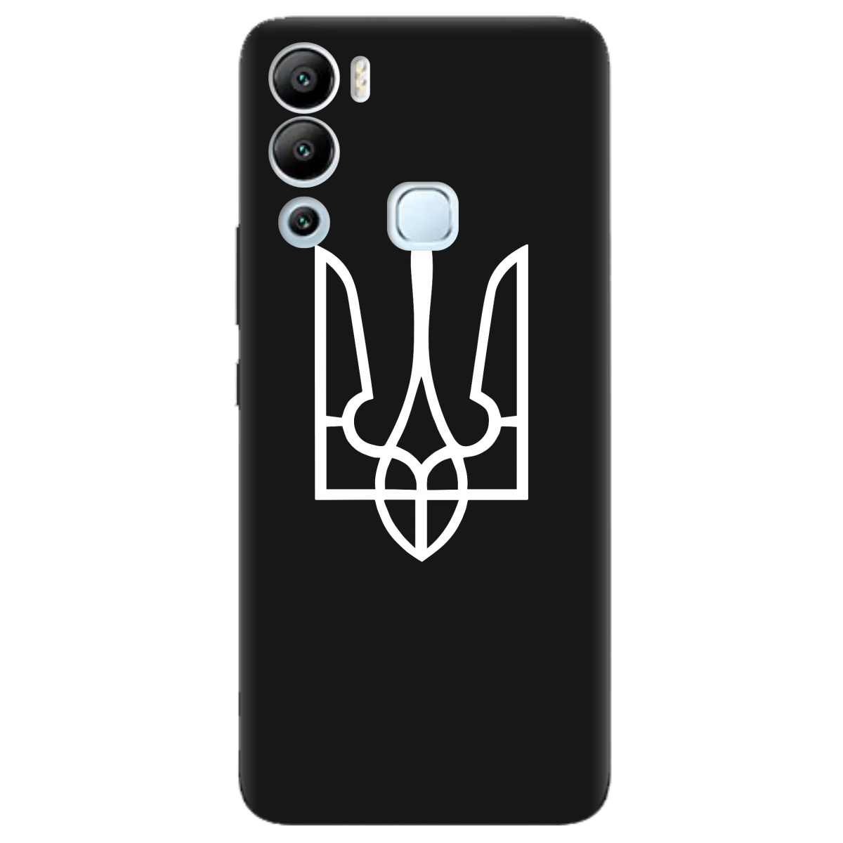 Чехол для Infinix Hot 12i черный матовый soft touch Gerb - фото 1