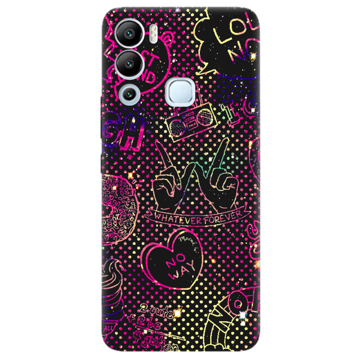 Чохол для Infinix Hot 12i чорний матовий soft touch Best friend - фото 1