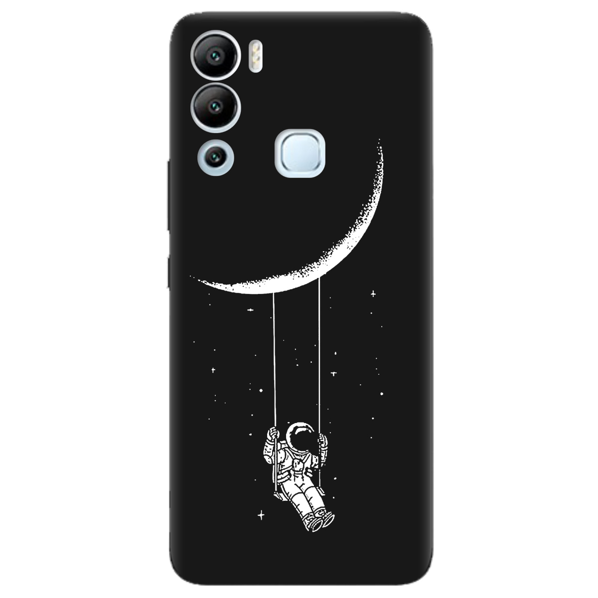 Чехол для Infinix Hot 12i черный матовый soft touch Swing - фото 1