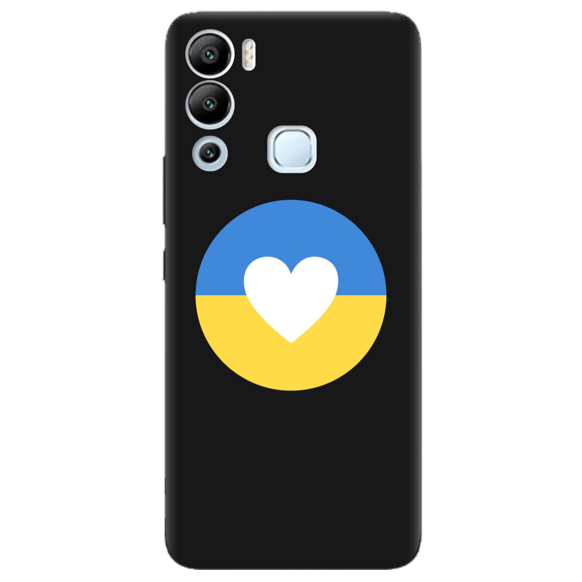 Чехол для Infinix Hot 12i черный матовый soft touch Кохана Україна - фото 1