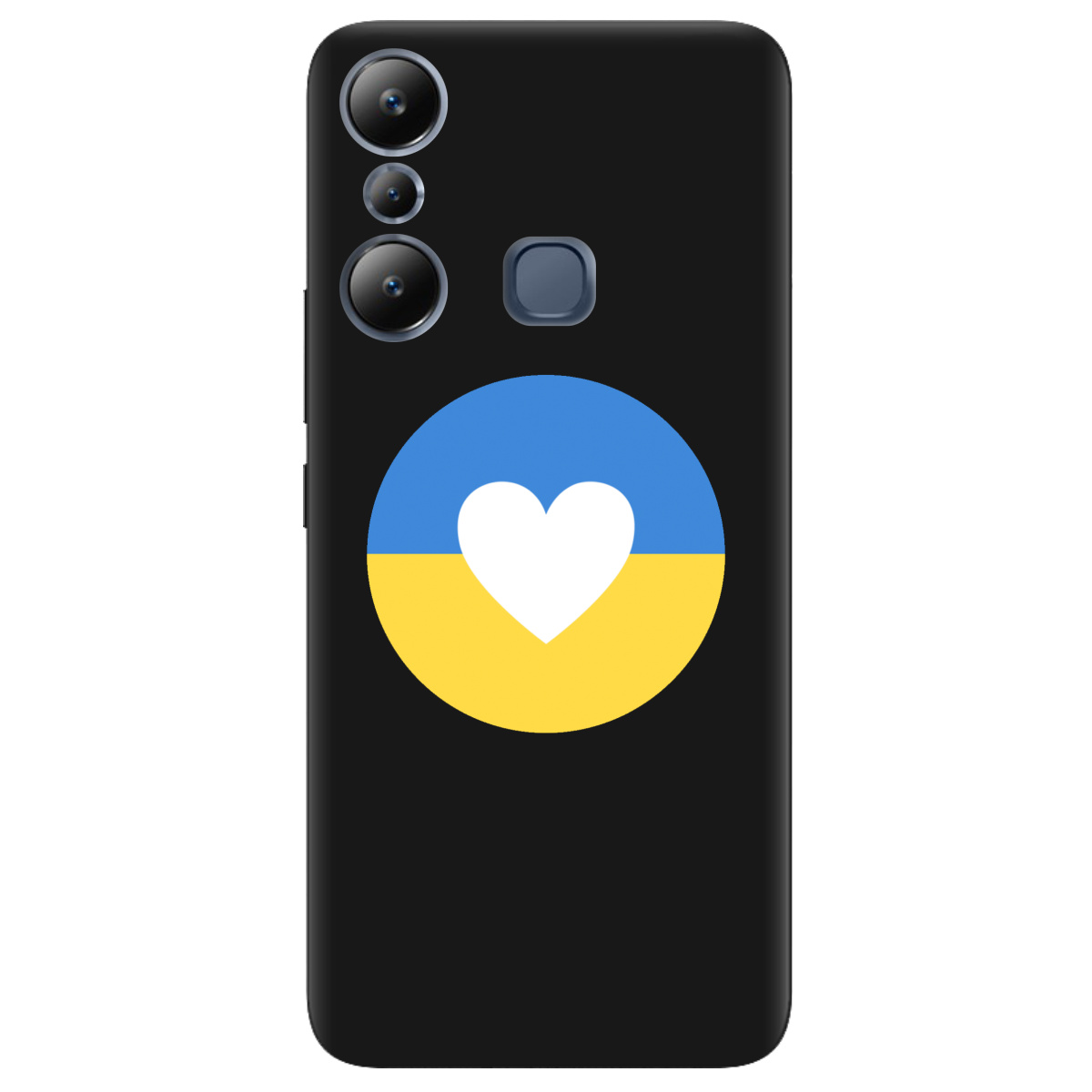 Чехол для Infinix Hot 20i черный матовый soft touch Кохана Україна - фото 1