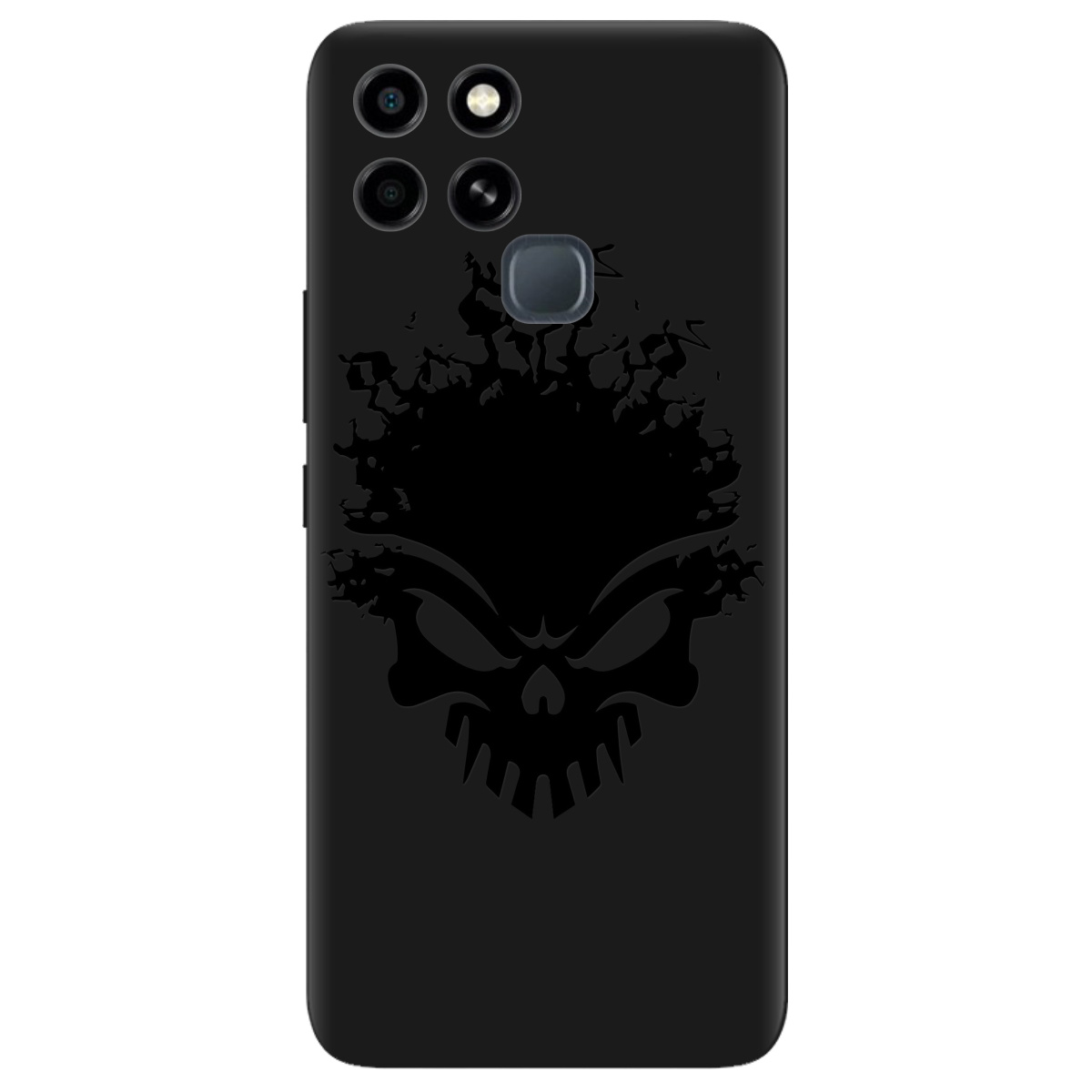 Чехол для Infinix Smart 6 черный матовый soft touch Ugolek - фото 1