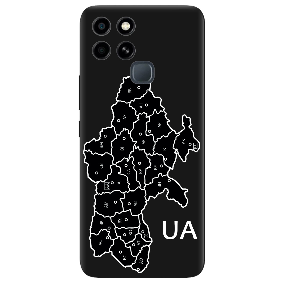 Чохол для Infinix Smart 6 чорний матовий soft touch UA - фото 1