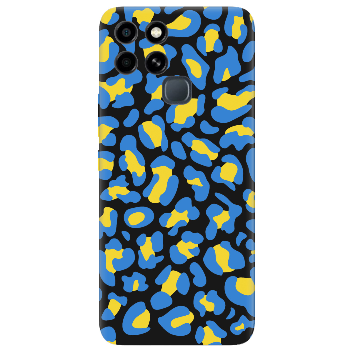 Чехол для Infinix Smart 6 черный матовый soft touch LeopardUA - фото 1