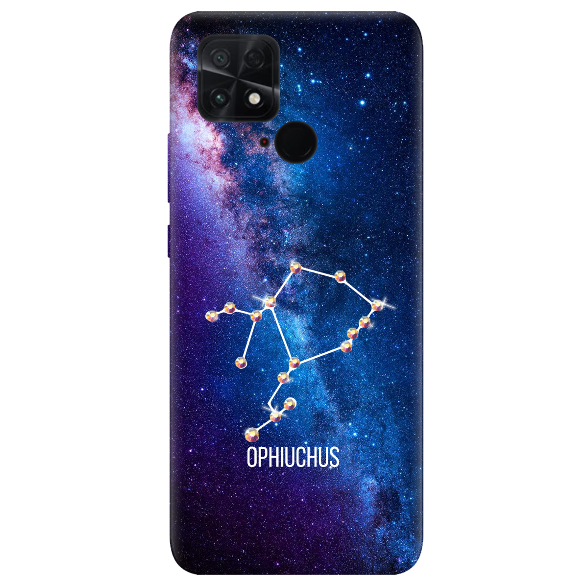 Чехол для Xiaomi Poco C40 Ophiuchus (Змееносец) со стразами - фото 1