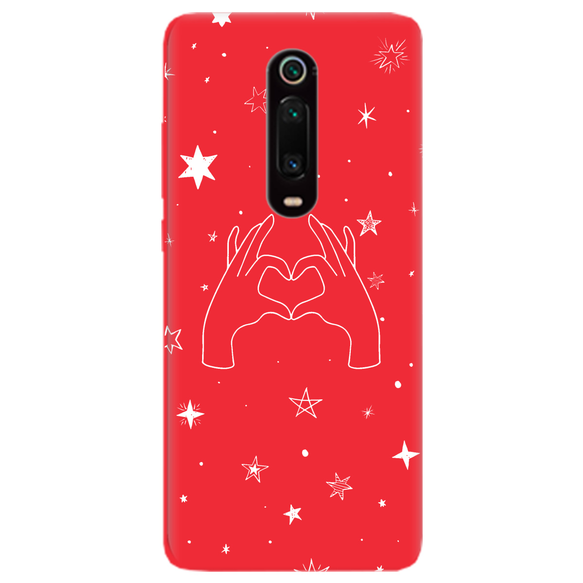 Чехол для Xiaomi Mi 9T Pro ярко-красный матовый soft touch Create - фото 1