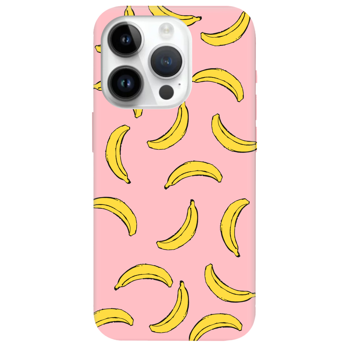 Чехол для Apple iPhone 14 Pro Max нежно-розовый матовый soft touch Banana paradise - фото 1