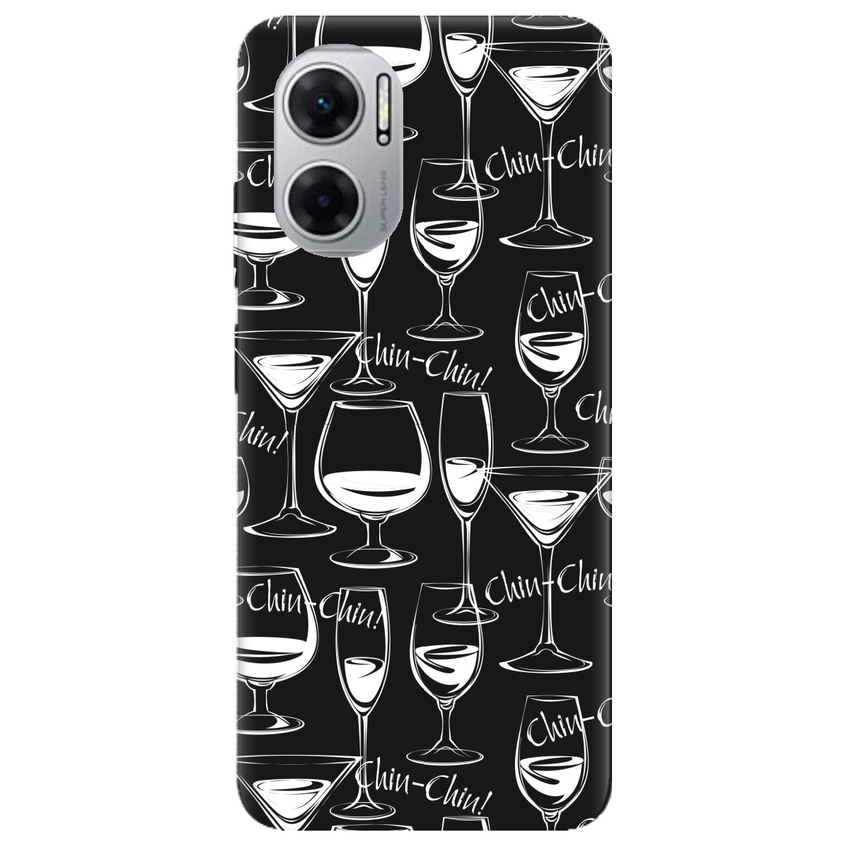 Чехол для Xiaomi Redmi 10 5G черный матовый soft touch Chin chin - фото 1