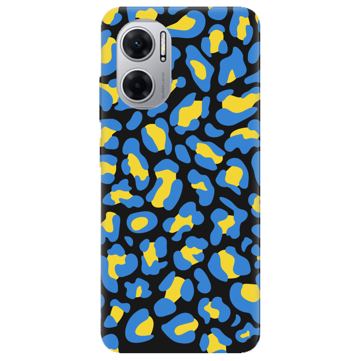 Чехол для Xiaomi Redmi 10 5G черный матовый soft touch LeopardUA - фото 1