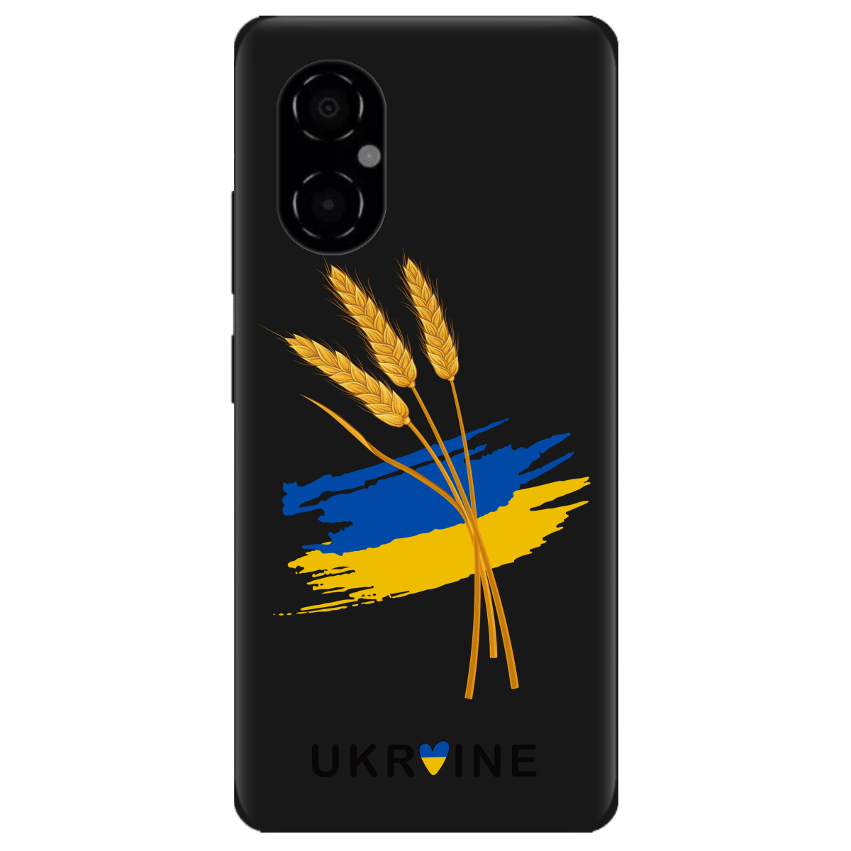 Чехол для Xiaomi Poco M4 5G черный матовый soft touch Spikelets - фото 1