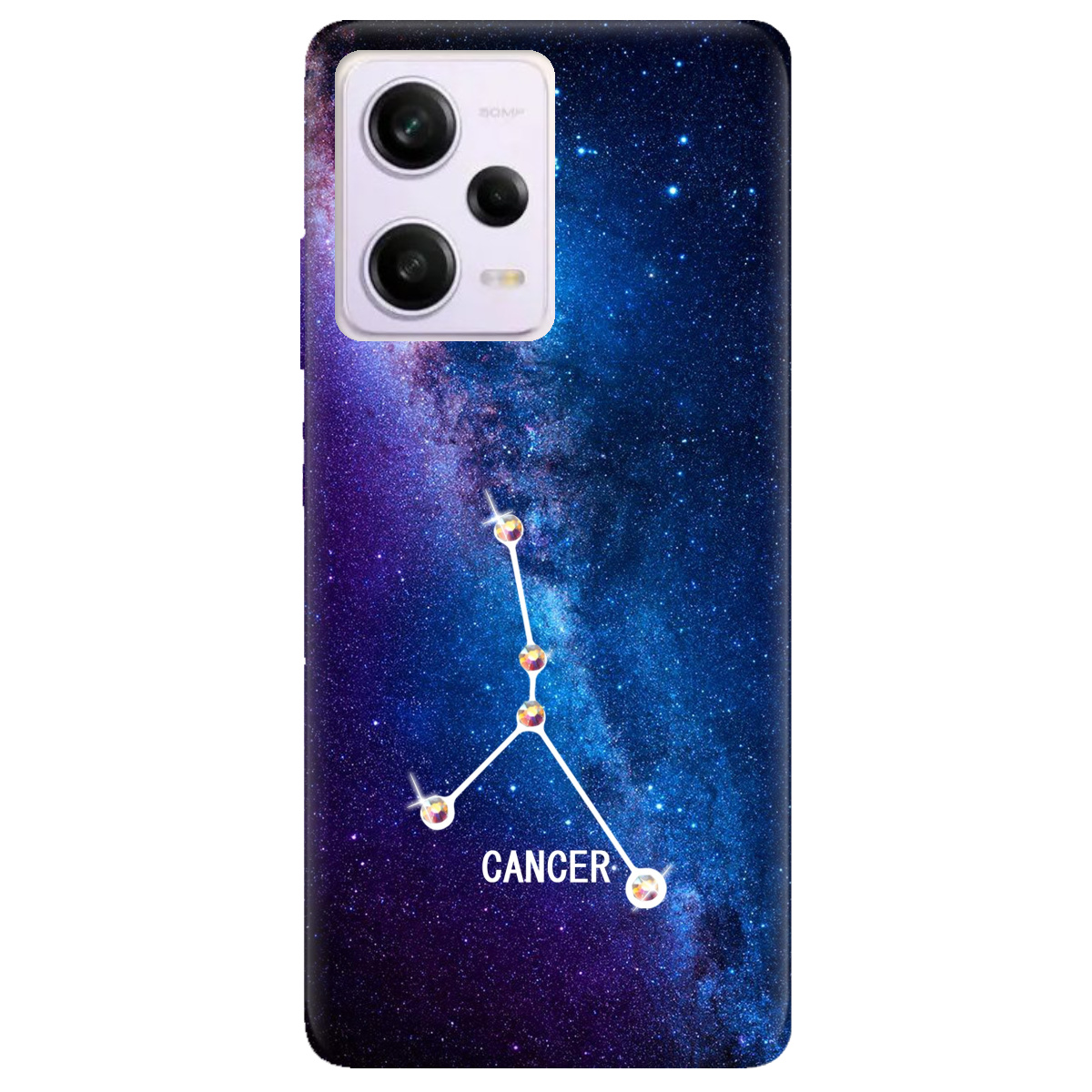 Чехол для Xiaomi Redmi Note 12 Pro 5G Cancer (Рак) со стразами - фото 1