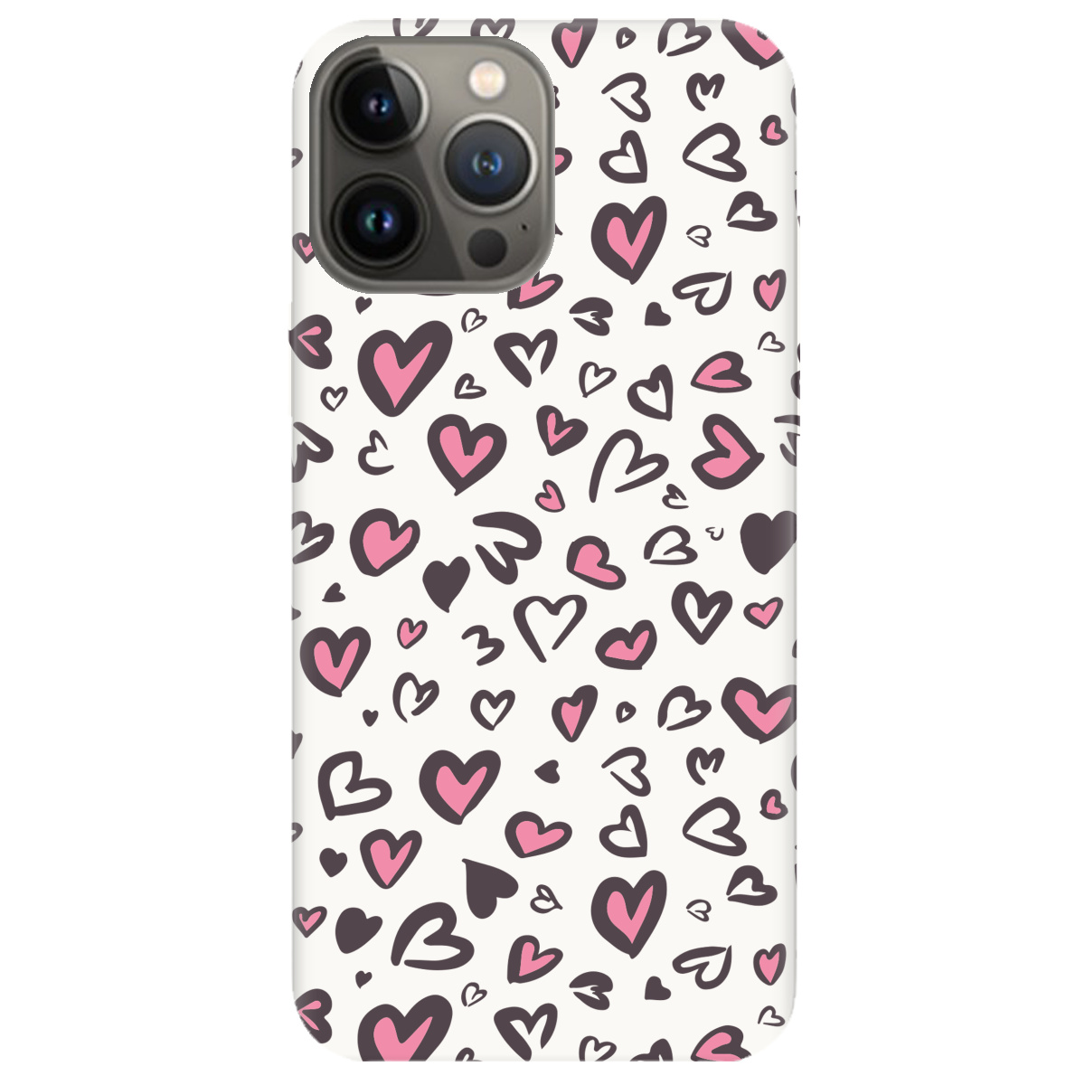 Чехол для Apple iPhone 13 Pro белый матовый soft touch Leopard in love - фото 1