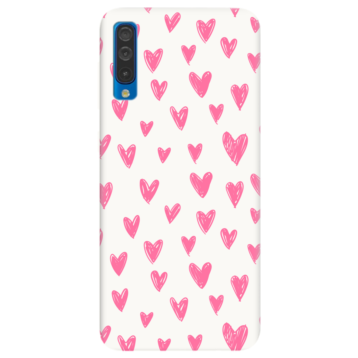 Чехол для Samsung Galaxy A30s белый матовый soft touch You are my Valentine - фото 1