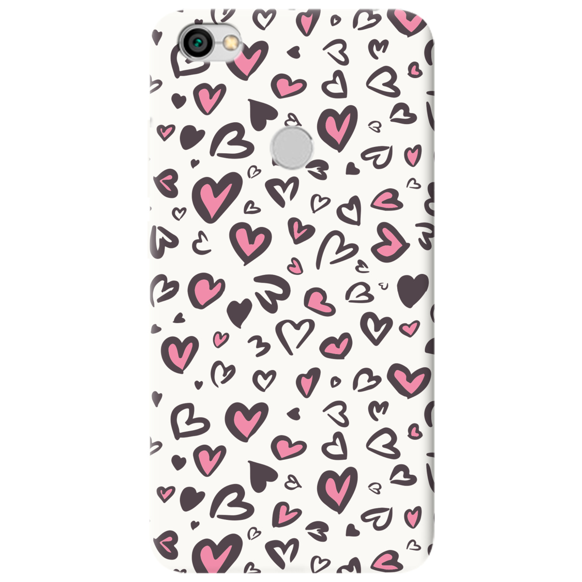 Чохол для Xiaomi Redmi Note 5A Prime Білий матовий soft touch Leopard in love - фото 1