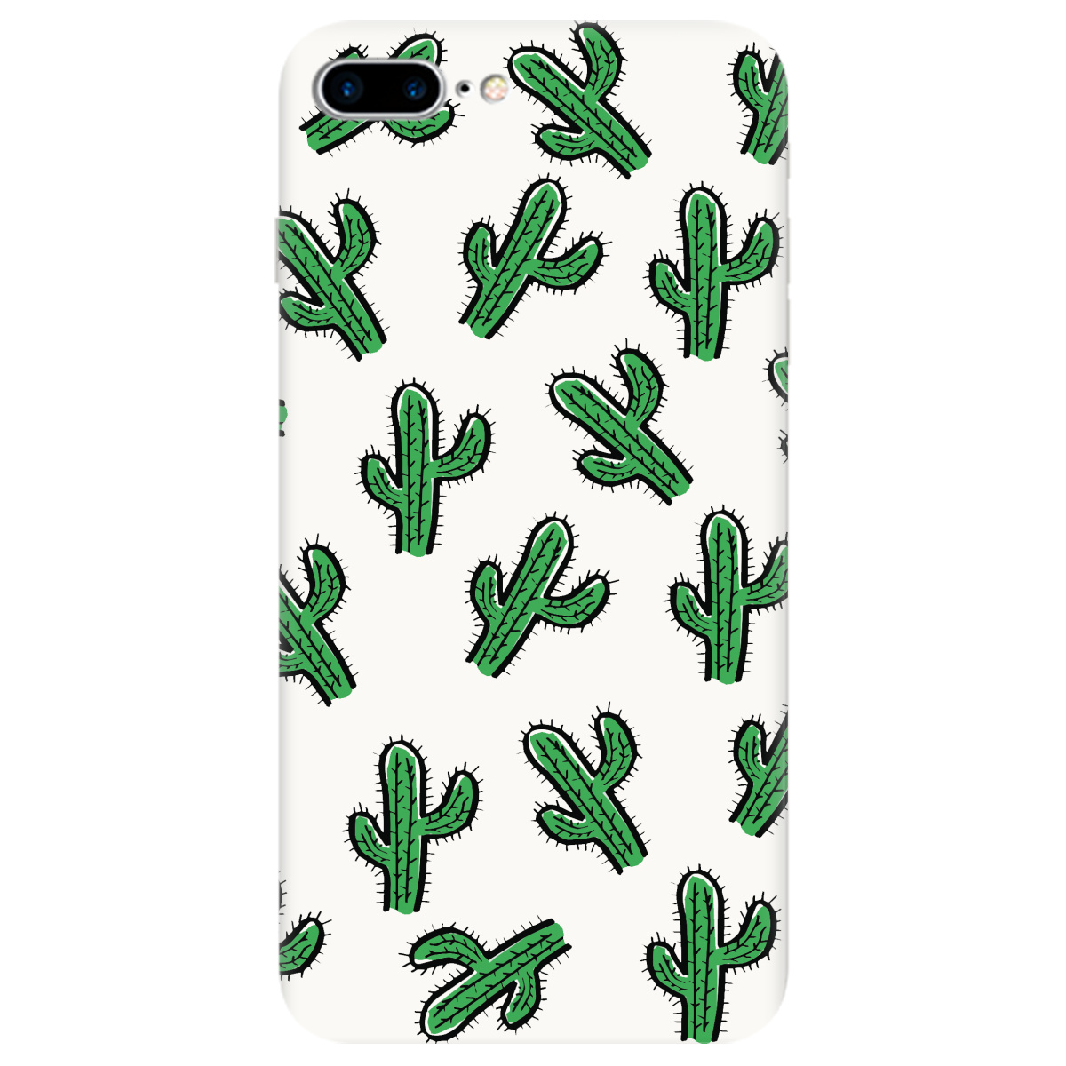 Чехол для Apple iPhone 7 Plus белый матовый soft touch Mexico - фото 1