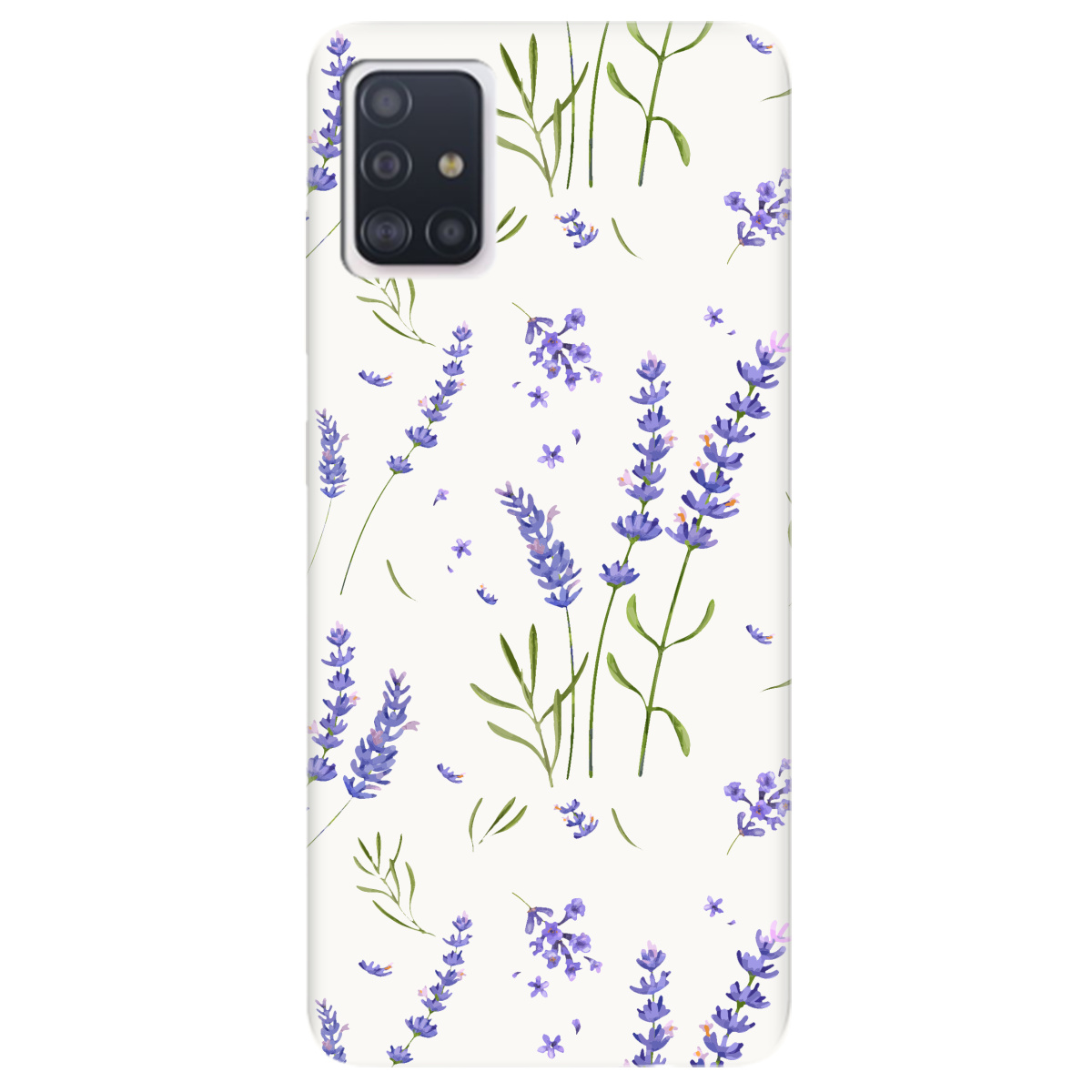 Чехол для Samsung Galaxy A51 белый матовый soft touch Lavender - фото 1
