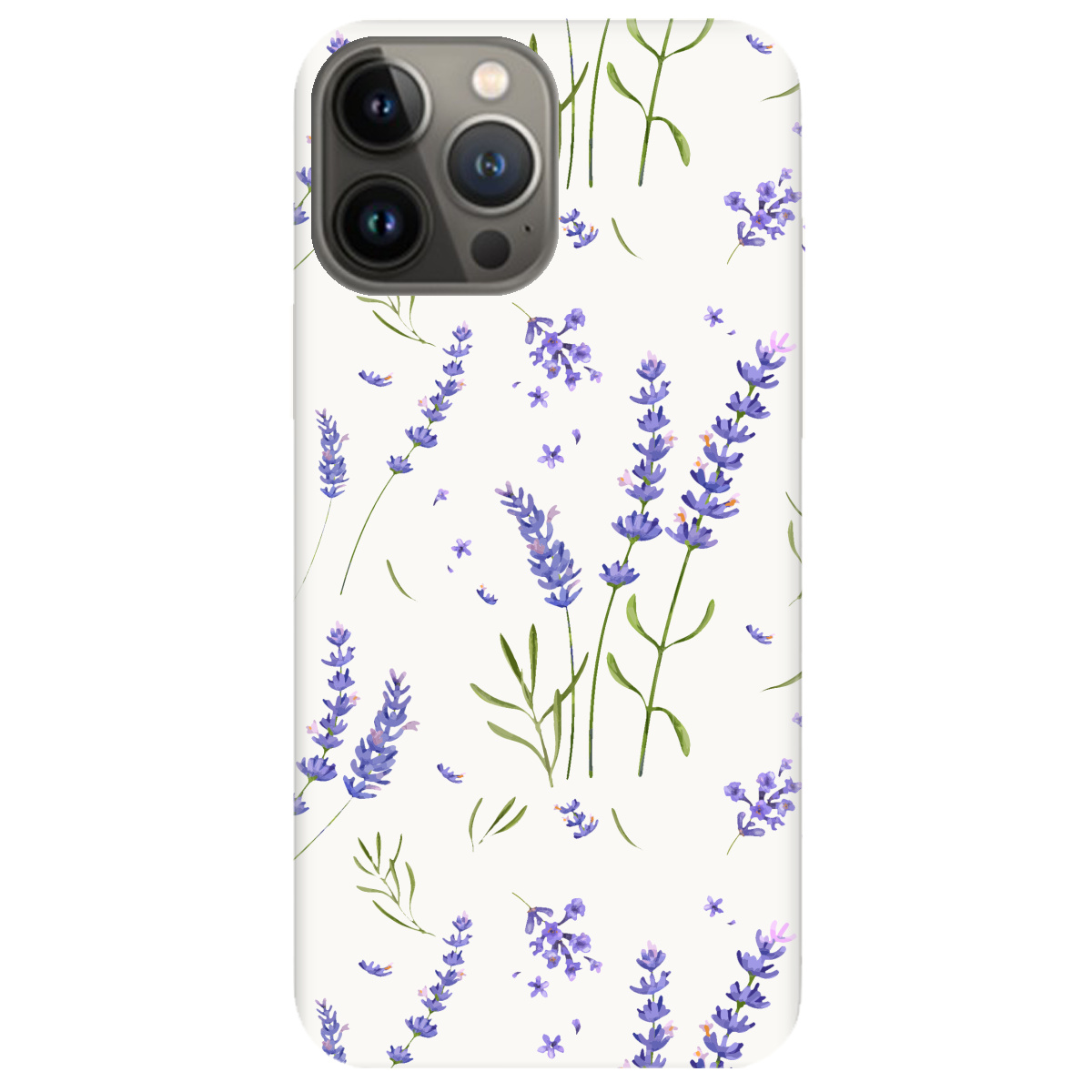 Чохол для Apple iPhone 13 Pro Білий матовий soft touch Lavender - фото 1