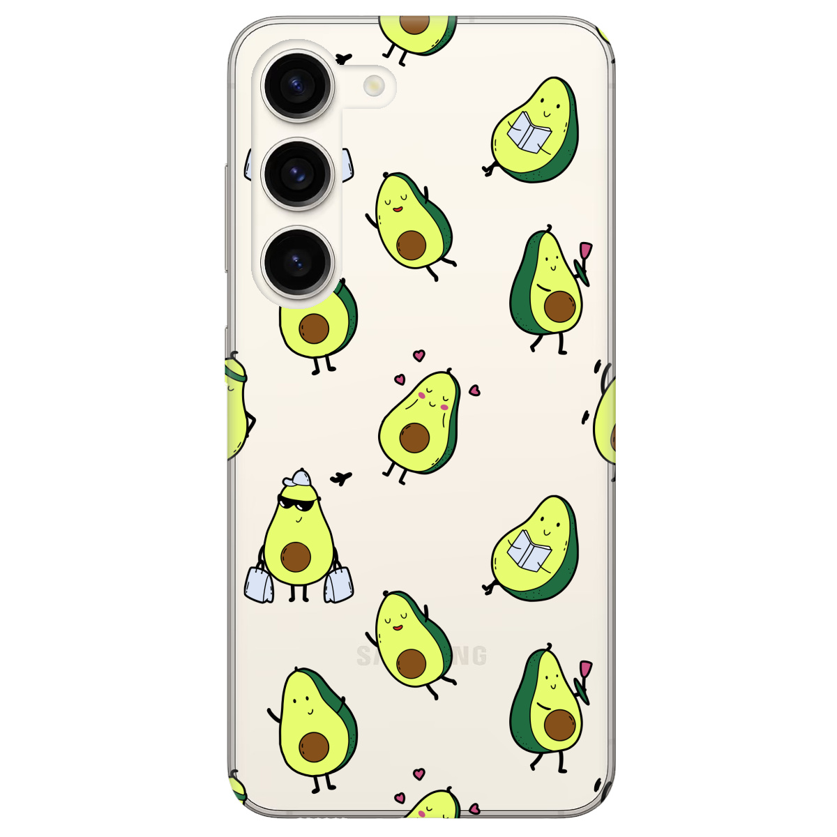 Чехол для Samsung Galaxy S23 Cute avocado - фото 1