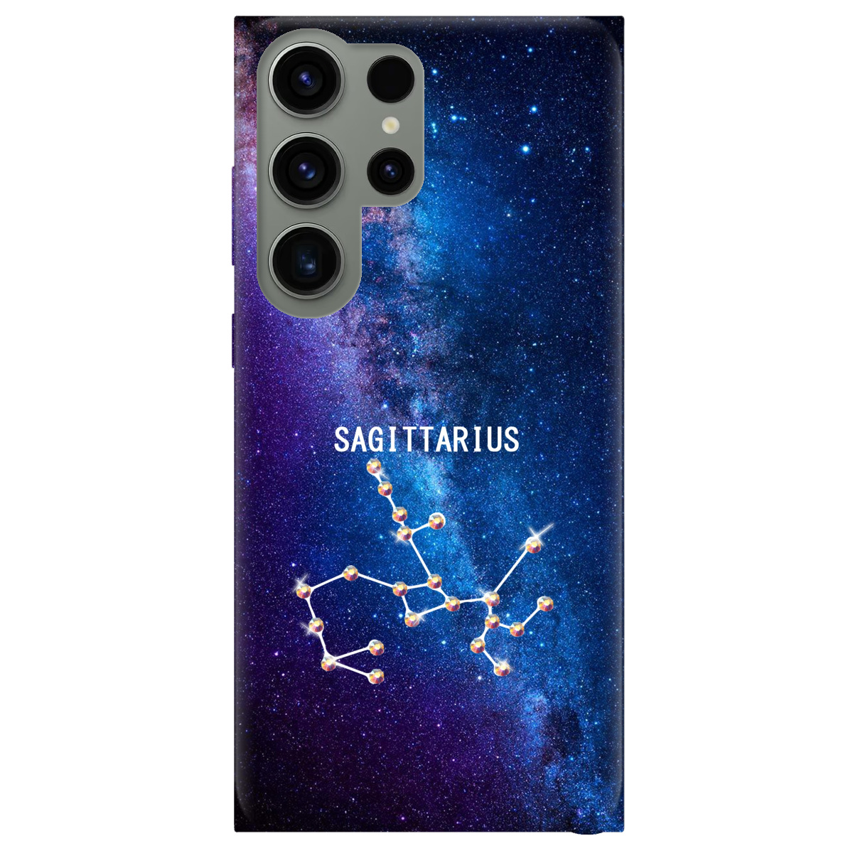Чехол для Samsung Galaxy S23 Ultra Sagittarius (Стрелец) со стразами - фото 1