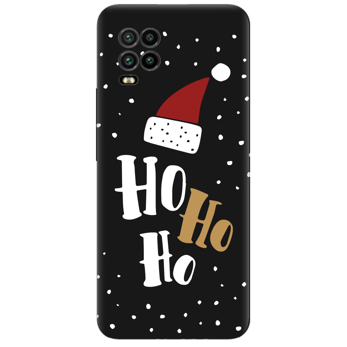 Чехол для Xiaomi Mi 10 lite черный матовый soft touch Ho-ho-ho - фото 1